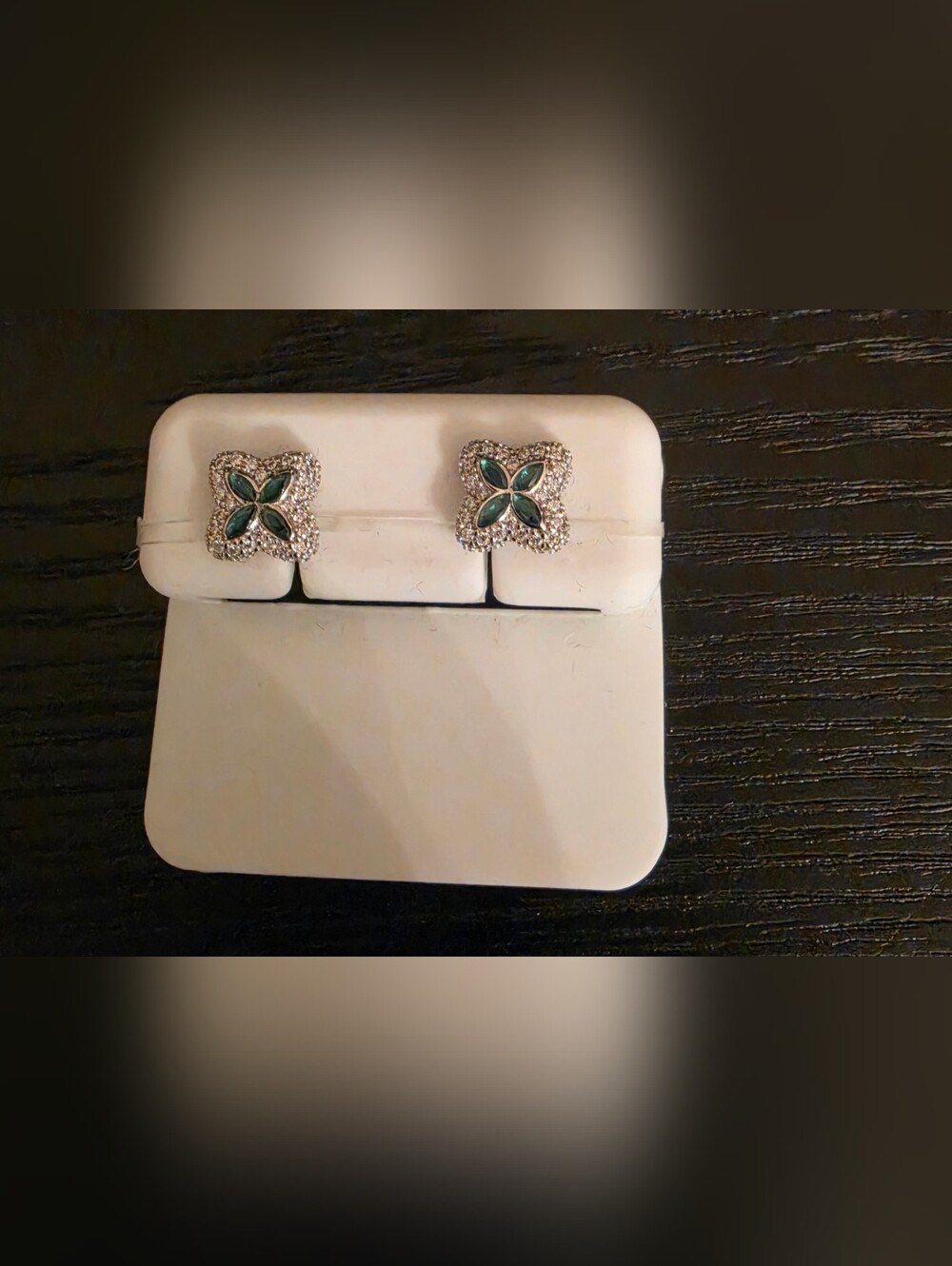 Brand New 925 Sterling Silver Moissanite Clover Earrings - VVS D 0.54CT